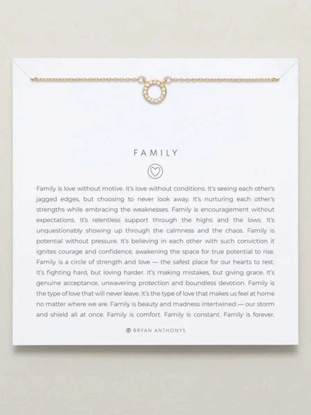 Gold Family Necklace - Bryan Anthony’s